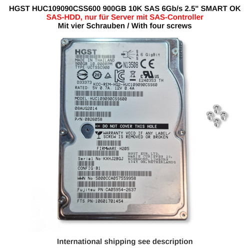 Hgst huc109090css600 900 - 900, gb